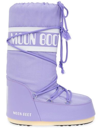 Moon Boot 'icon Nylon' Snow Boots - Purple