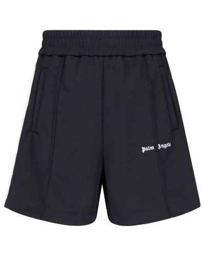Palm Angels Logo Sports Shorts - Blue