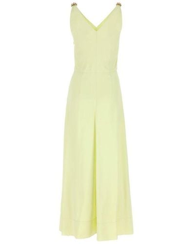 Lanvin V-neck A-line Dress - White