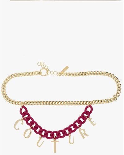 Versace Jeans Couture Chain-link Belt - Pink