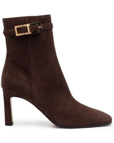 Sergio Rossi Sr Nora Ankle Boots - Brown