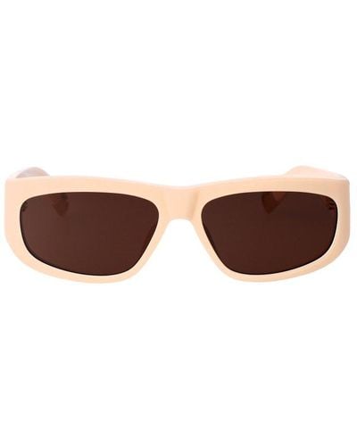 Jacquemus Rectangle Frame Sunglasses - Brown