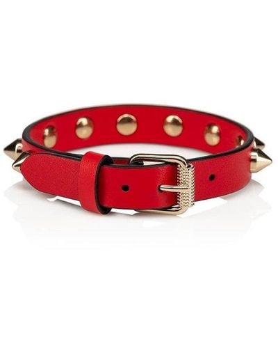Christian Louboutin Red Loubilink Bracelet