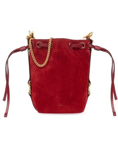 Chloé 'marcie Micro' Bucket Bag, - Red
