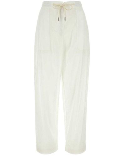 Emporio Armani White Cotton Pant