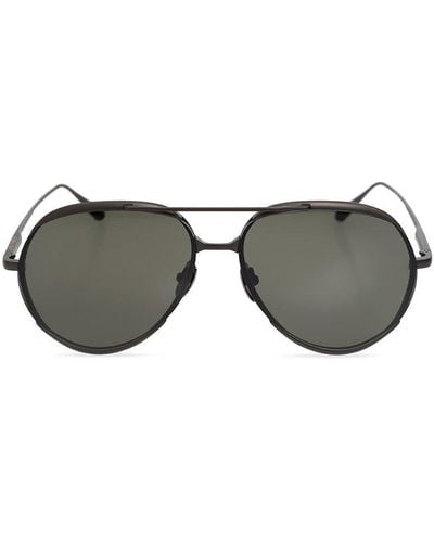 Linda Farrow Matisse Aviator Frame Sunglasses - Gray