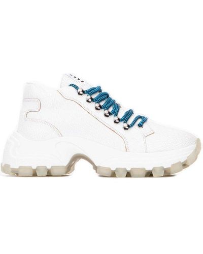 Miu Miu Maxi Chunky Sole Sneakers - White