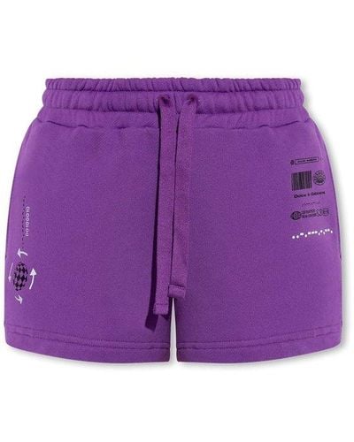 Dolce & Gabbana Printed Shorts - Purple