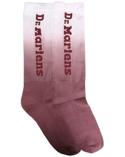 Dr. Martens Cotton Socks With Logo - Purple