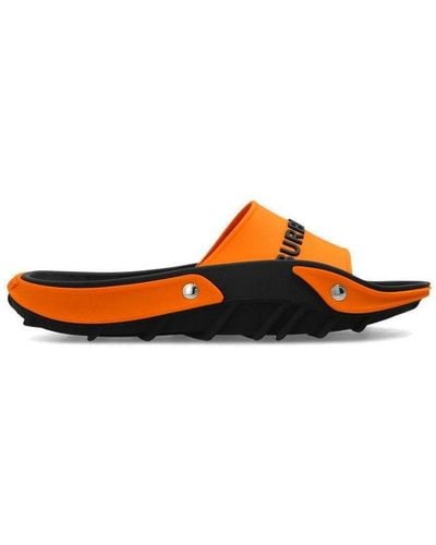 Burberry Two-toned Slip-on Sandals - Orange