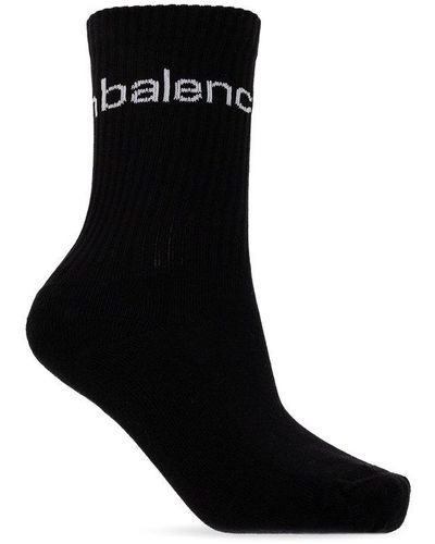 Balenciaga Branded Socks - Black