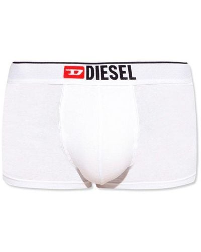 DIESEL ‘Umbx-Damien’ Boxers With Logo - White