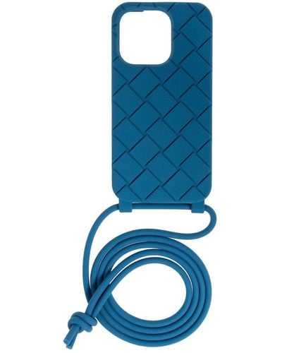 Bottega Veneta Iphone 14 Pro Case, - Blue