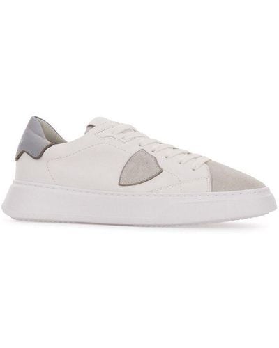 Philippe Model Temple Lace-up Trainers - White