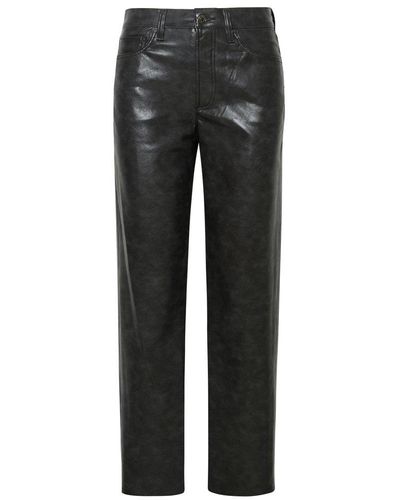 Agolde 'Sloane' Recycled Leather Trousers - Black