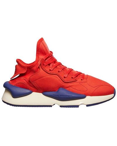 Y-3 Kaiwa Unity Lace-up Trainers - Red