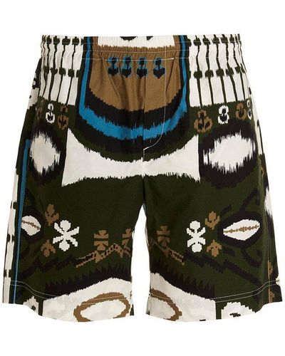 MSGM Printed Bermuda Shorts - Multicolour
