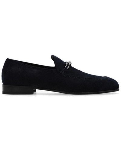 Jimmy Choo Marti Embellished Loafers - Black