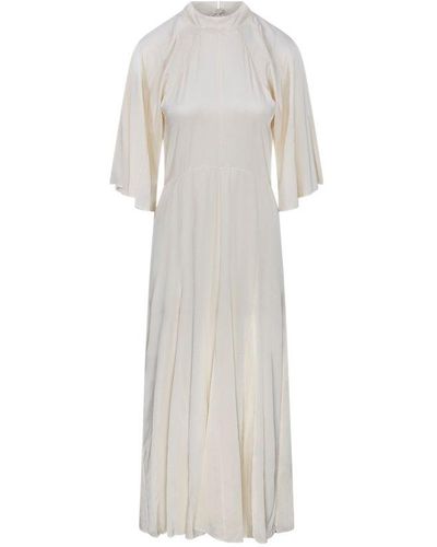 Forte Forte Round Neck Maxi Dress - White