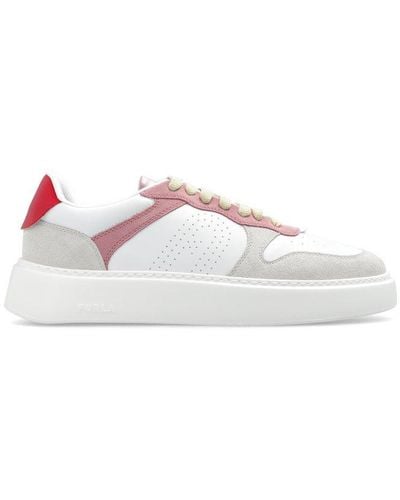 Furla Logo-perforated Low-top Trainers - White