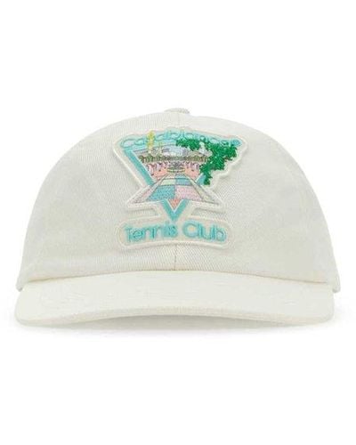 Casablancabrand Ivory Cotton Baseball Hat - Multicolor