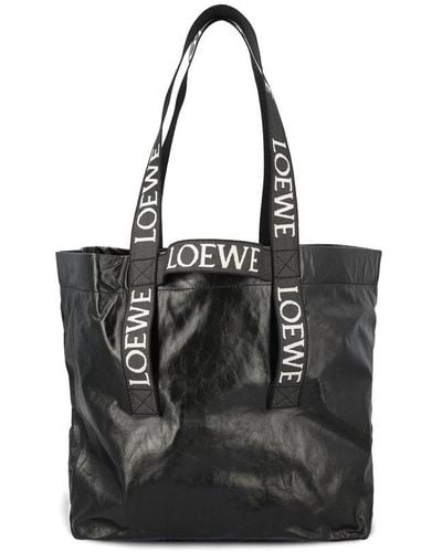 Loewe Feld Shopper Bag - Black