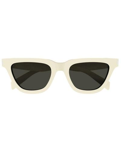 Saint Laurent Square Frame Sunglasses - White