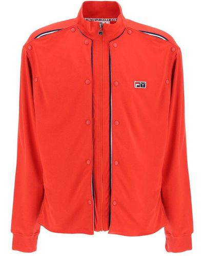 Y. Project Y Project Track Jacket With Removable Panels - Red
