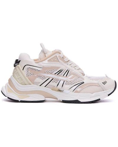 Ash Race Mesh Lace-up Sneakers - White