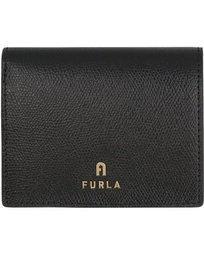Furla Camelia Leather Wallet - Black