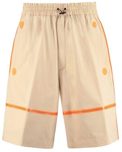 DSquared² Cotton Bermuda Shorts - Natural
