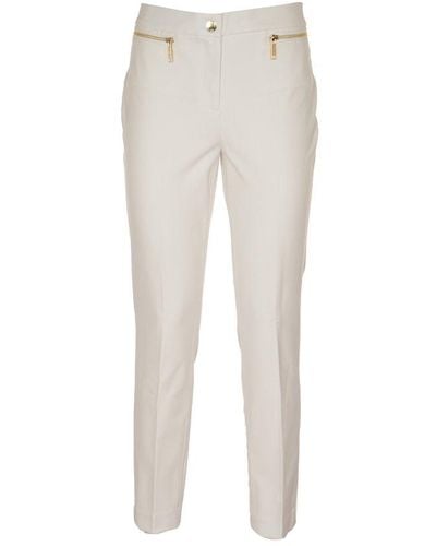 Michael Kors Mid-rise Zipped Trousers - White