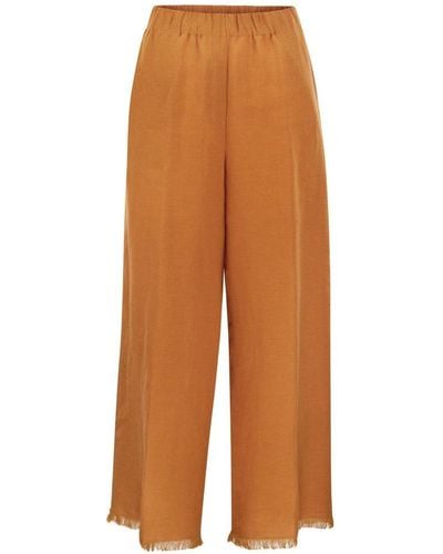 Antonelli Ryan Wide-leg Trousers - Orange