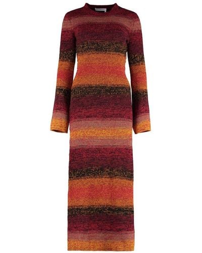 Chloé Cashmere Sweater-dress - Red