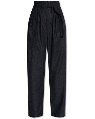 Lemaire Trousers With Belt - Black