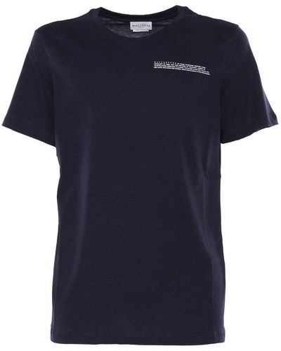 Ballantyne Logo Printed Crewneck T-shirt - Blue