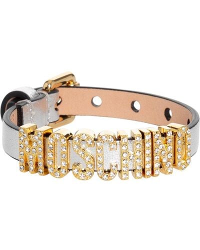 Moschino Leather Bracelet - Metallic