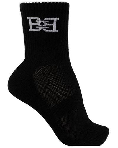 Bally Socks With Logo - Black
