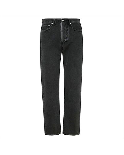 KENZO Asagao Straight-leg Jeans - Black