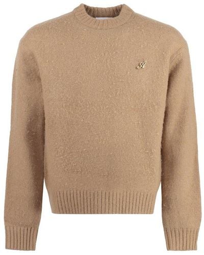 Axel Arigato Wool And Cashmere Blend Jumper - Natural