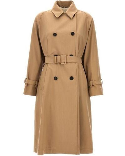 Weekend by Maxmara Candida Beige Trench Coat - Natural