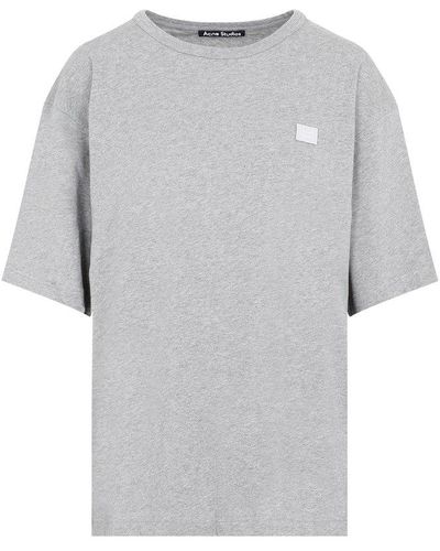 Acne Studios Oversize T-shirt Tshirt - Gray