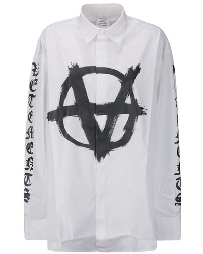 Vetements Double Anarchy Shirt - Grey
