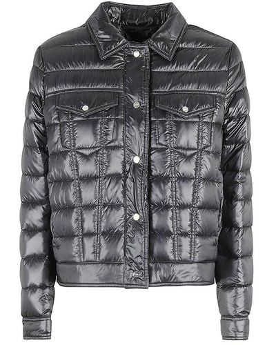 Herno Long Sleeved Quilted Down Jacket - Grey