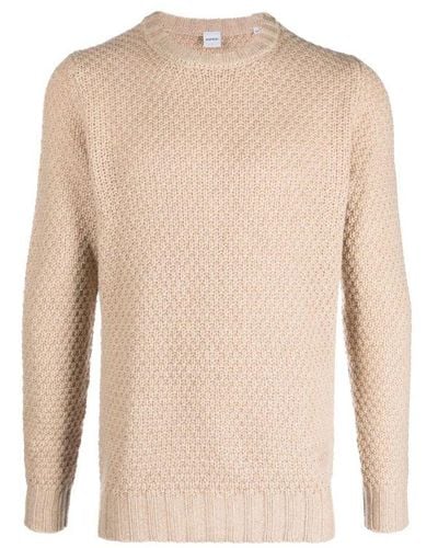 Aspesi Crewneck Knitted Sweater - White
