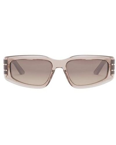 Dior Rectangle Frame Sunglasses - White