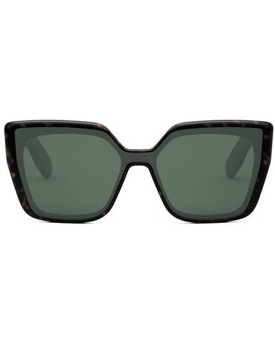 Dior Square Frame Sunglasses - Green