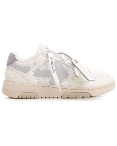 Off-White c/o Virgil Abloh Slim Out Of Office Lace-up Trainers - White