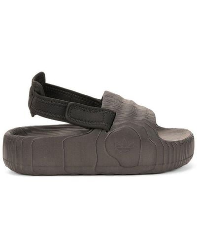 adidas Originals Adilette 22 Round-toe Slingback Slides - Black