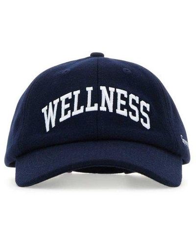 Sporty & Rich Wellness Curved Peak Baseball Cap - Blue